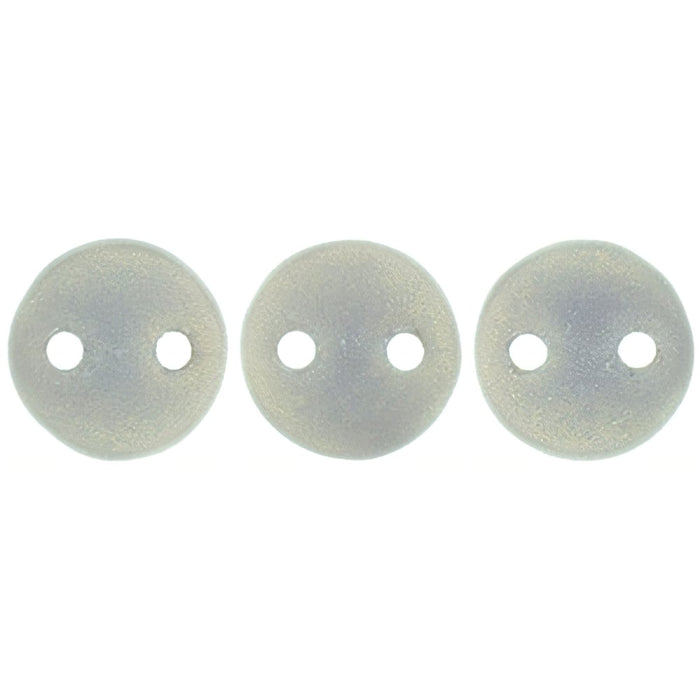 Czech CzechMates Lentil 6mm Sueded Gold Ashen Gray (50pcs)