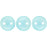 Czech CzechMates Lentil 6mm Sueded Gold Aquamarine (50pcs)