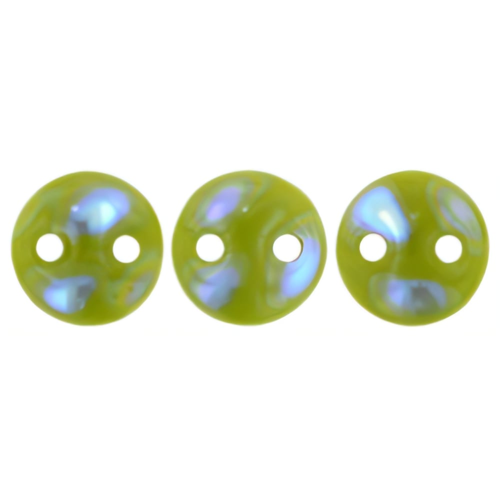 Czech CzechMates Lentil 6mm Peacock - Opaque Olive (50pcs)