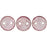 Czech CzechMates Lentil 6mm ColorTrends: Transparent Dusty Cedar (50pcs)