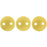Czech CzechMates Lentil 6mm Sueded Gold Lame' Opaque Lt Beige (50pcs)
