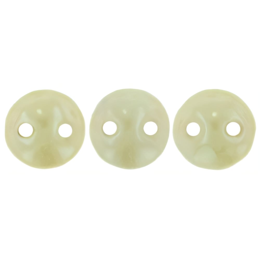 Czech CzechMates Lentil 6mm Opaque Pale Turquoise - Star Dust (50pcs)
