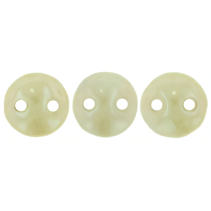 Czech CzechMates Lentil 6mm Opaque Pale Turquoise - Star Dust (50pcs)