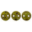 Czech CzechMates Lentil 6mm Opaque Olive - Picasso (50pcs)