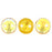 Czech CzechMates Lentil 6mm Topaz AB (50pcs)