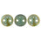 Czech CzechMates Lentil 6mm Milky Peridot - Celsian (50pcs)