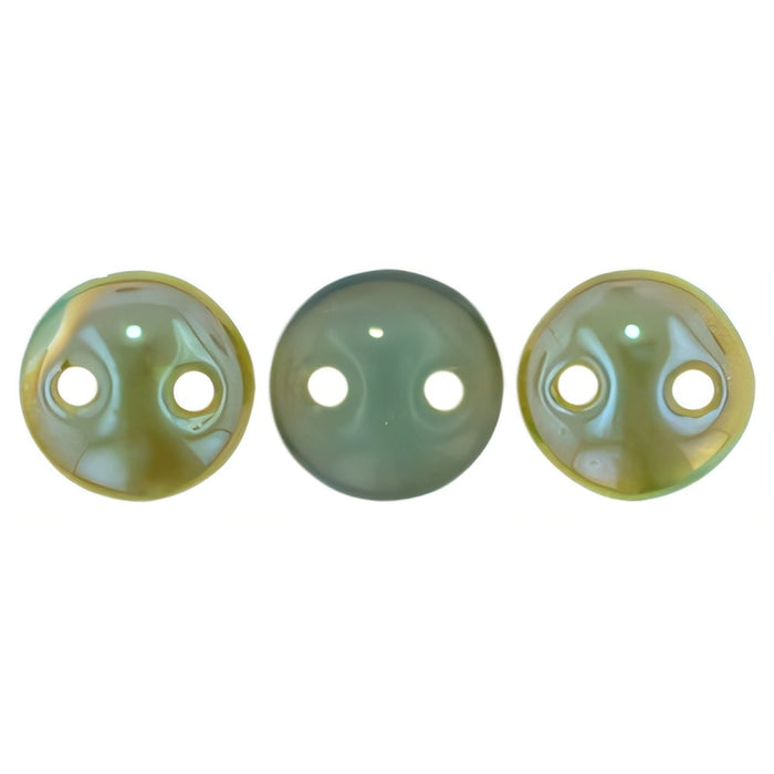 Czech CzechMates Lentil 6mm Milky Peridot - Celsian (50pcs)