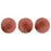 Czech Cushion Round 14mm ColorTrends: Satin Metallic Sangria
