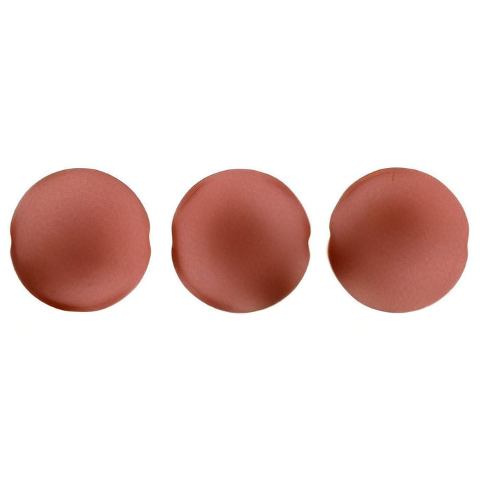 Czech Cushion Round 14mm ColorTrends: Satin Metallic Sangria
