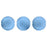 Czech Cushion Round 14mm ColorTrends: Satin Metallic Azure