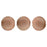 Czech Cushion Round 14mm ColorTrends: Satin Metallic Terra Cotta