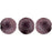 Czech Cushion Round 14mm ColorTrends: Saturated Metallic Dusty Cedar