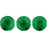 Czech Cushion Round 14mm ColorTrends: Saturated Metallic Lush Meadow
