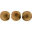 Czech Cushion Round 14mm ColorTrends: Saturated Metallic Warm Taupe