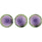 Czech Cushion Round 14mm Polychrome - Orchid Aqua