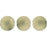 Czech Cushion Round 14mm Sueded Gold Tanzanite