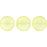 Czech Cushion Round 14mm Sueded Gold Jonquil