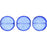 Czech Cushion Round 14mm ColorTrends: Transparent Riverside