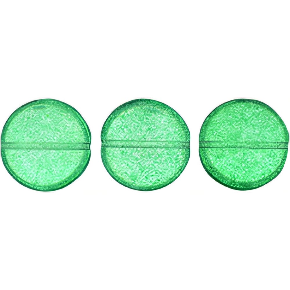 Czech Cushion Round 14mm ColorTrends: Transparent Lush Meadow