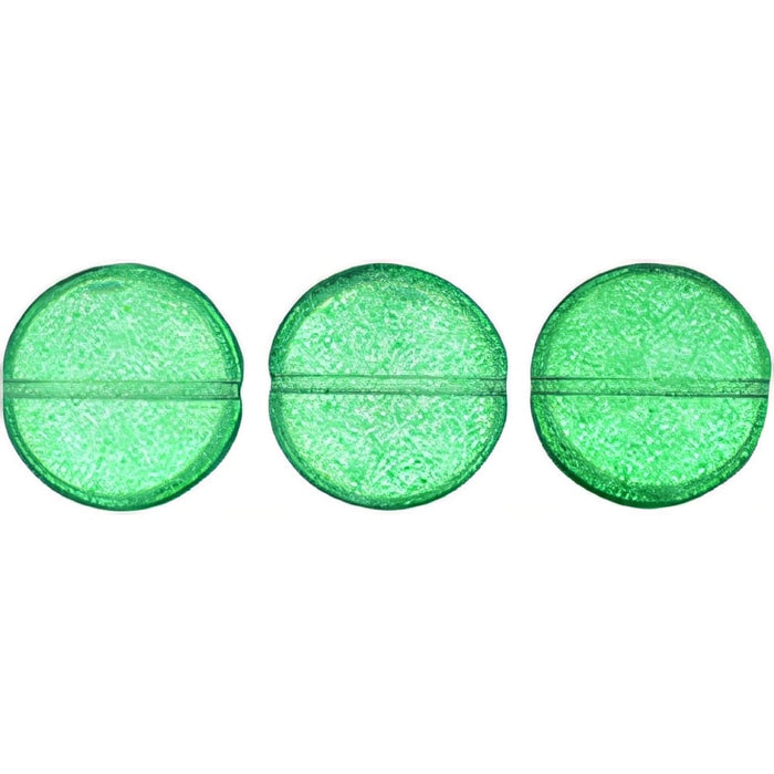 Czech Cushion Round 14mm ColorTrends: Transparent Lush Meadow