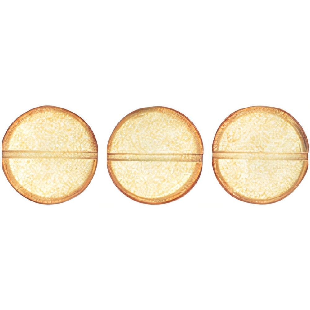 Czech Cushion Round 14mm ColorTrends: Transparent Potter's Clay