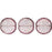Czech Cushion Round 14mm ColorTrends: Transparent Dusty Cedar