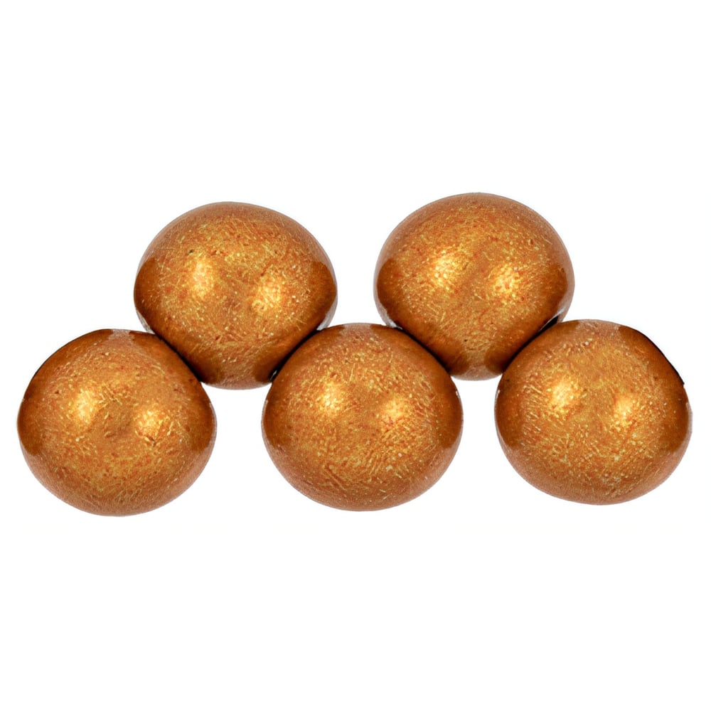 Czech Top Hole Round 6mm ColorTrends: Saturated Metallic Russet Orange (25pcs)