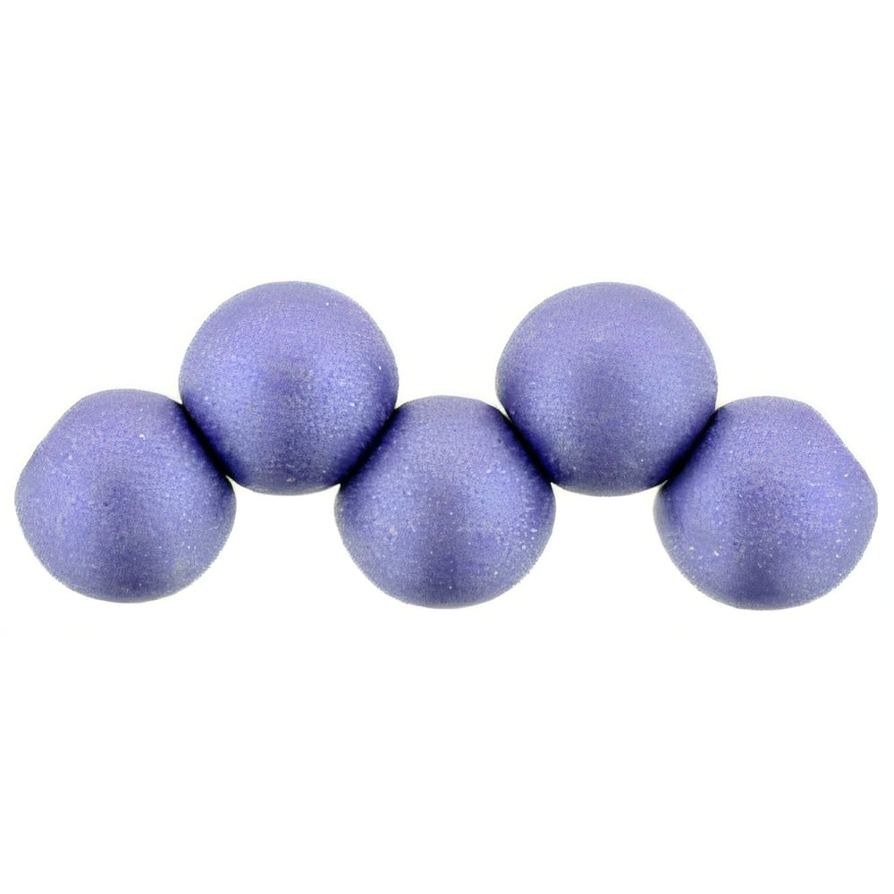 Czech Top Hole Round 6mm ColorTrends: Satin Metallic Lavender (25pcs)