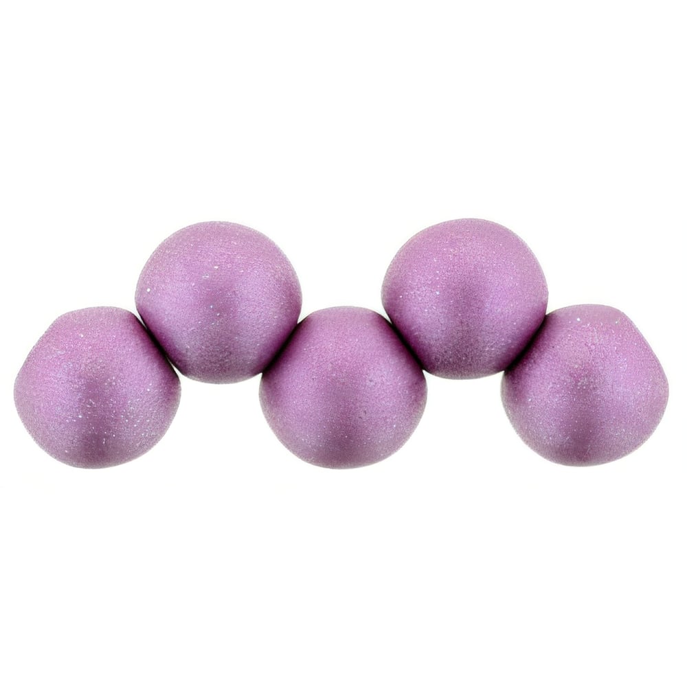 Czech Top Hole Round 6mm ColorTrends: Satin Metallic Magenta (25pcs)