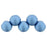 Czech Top Hole Round 6mm ColorTrends: Satin Metallic Azure (25pcs)