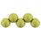 Czech Top Hole Round 6mm ColorTrends: Satin Metallic Chartruese (25pcs)