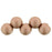 Czech Top Hole Round 6mm ColorTrends: Satin Metallic Terra Cotta (25pcs)