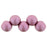 Czech Top Hole Round 6mm ColorTrends: Satin Metallic Rouge (25pcs)