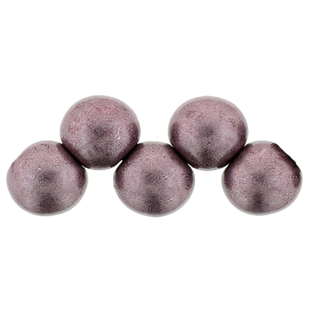 Czech Top Hole Round 6mm ColorTrends: Saturated Metallic Dusty Cedar (25pcs)