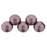 Czech Top Hole Round 6mm ColorTrends: Saturated Metallic Dusty Cedar (25pcs)
