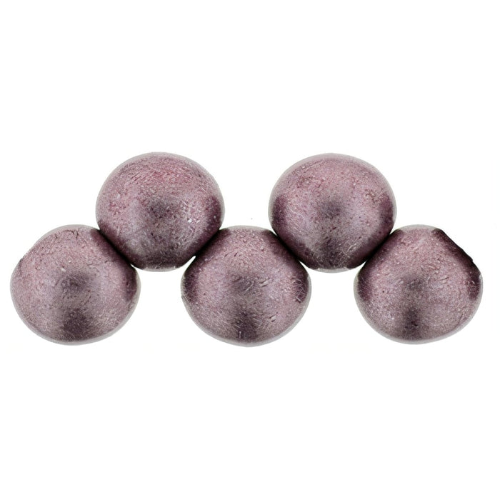 Czech Top Hole Round 6mm ColorTrends: Saturated Metallic Dusty Cedar (25pcs)