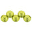 Czech Top Hole Round 6mm ColorTrends: Saturated Metallic Primrose Yellow (25pcs)