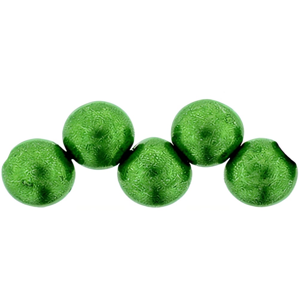 Czech Top Hole Round 6mm ColorTrends: Saturated Metallic Kale (25pcs)