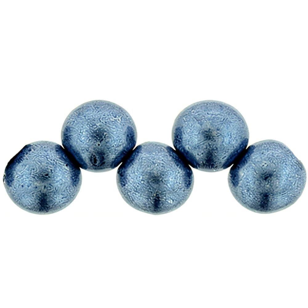 Czech Top Hole Round 6mm ColorTrends: Saturated Metallic Niagara (25pcs)