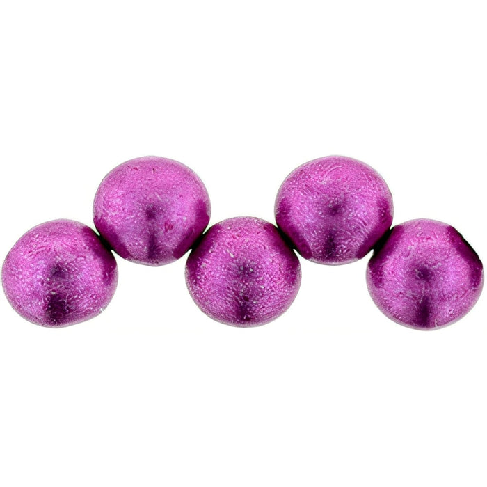 Czech Top Hole Round 6mm ColorTrends: Saturated Metallic Pink Yarrow (25pcs)
