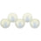 Czech Top Hole Round 6mm Sueded Gold Crystal (25pcs)