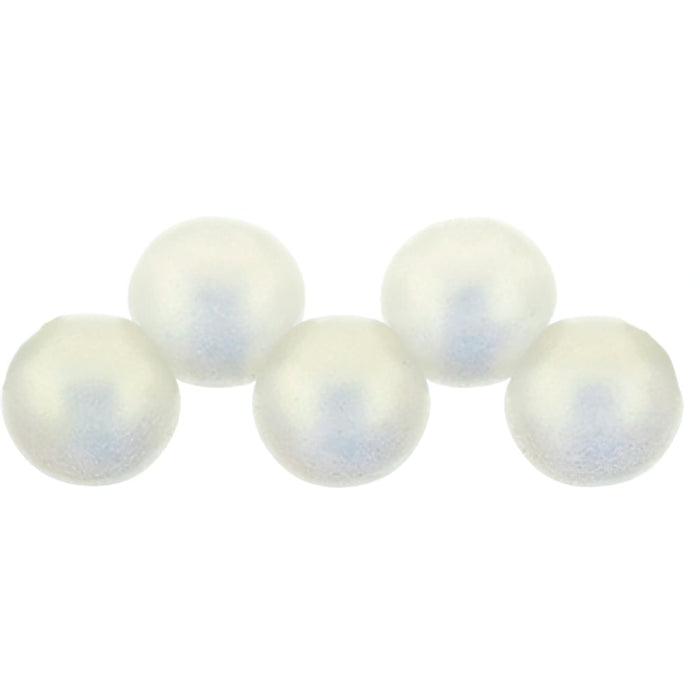 Czech Top Hole Round 6mm Sueded Gold Crystal (25pcs)