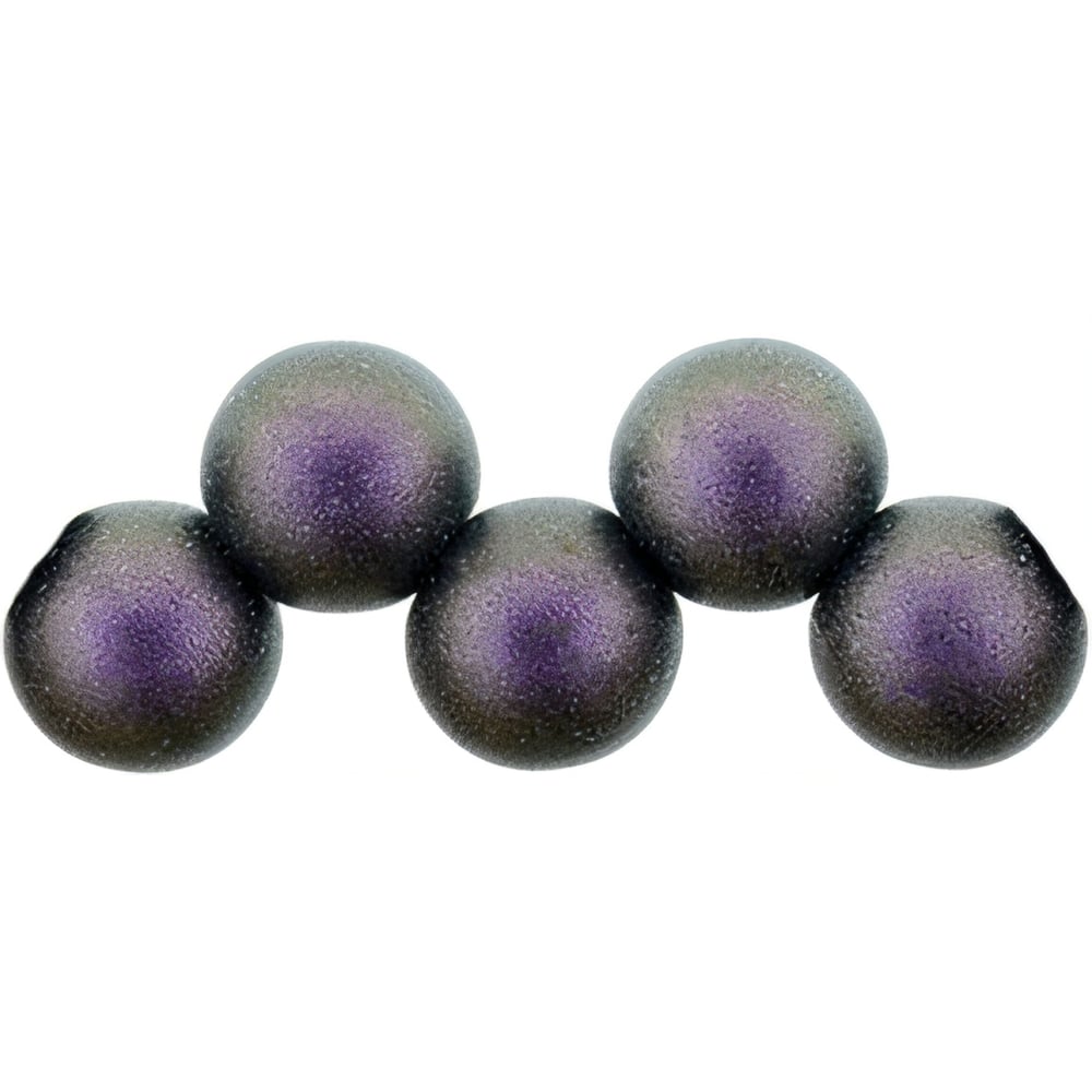 Czech Top Hole Round 6mm Polychrome - Orchid Aqua (25pcs)