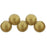 Czech Top Hole Round 6mm Sueded Gold Smoky Topaz (25pcs)