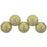 Czech Top Hole Round 6mm Sueded Gold Black Diamond (25pcs)