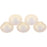 Czech Top Hole Round 6mm Sueded Gold Rosaline (25pcs)