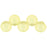 Czech Top Hole Round 6mm Sueded Gold Jonquil (25pcs)