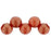 Czech Top Hole Round 6mm Sueded Gold Ruby (25pcs)