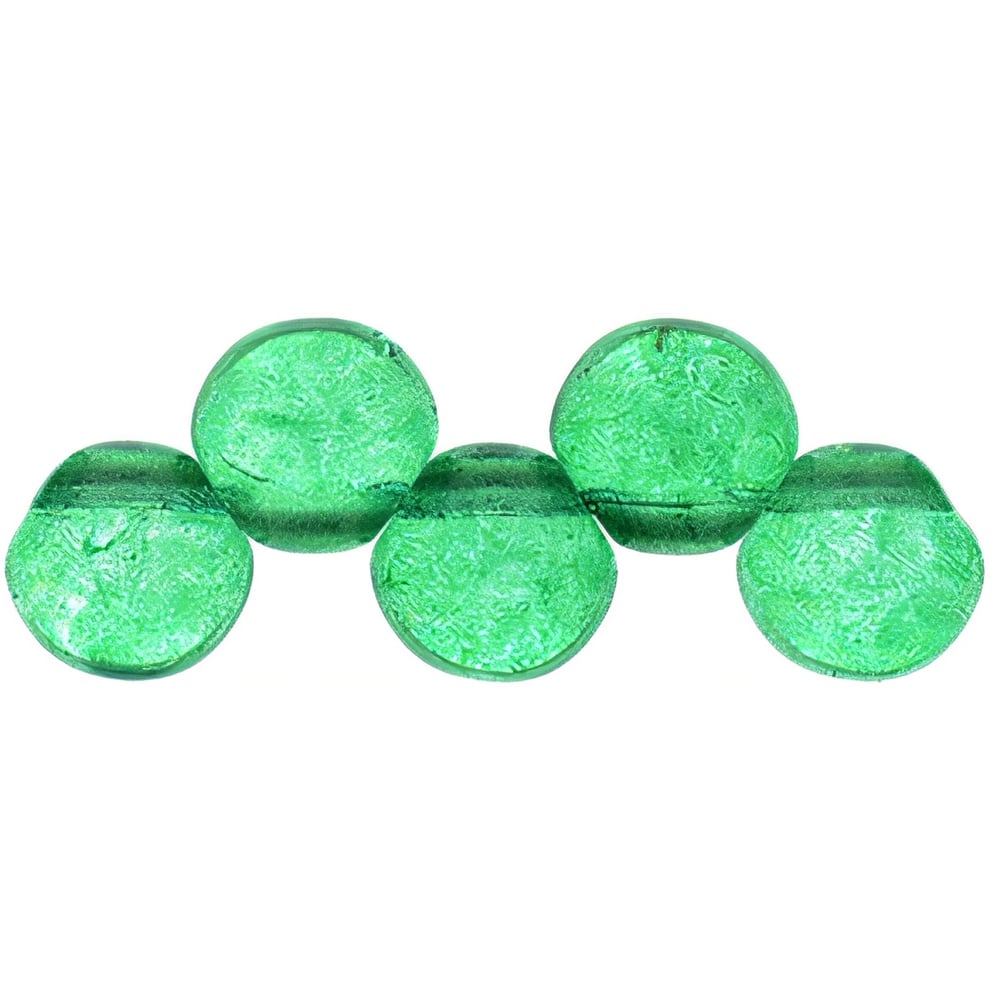Czech Top Hole Round 6mm ColorTrends: Transparent Lush Meadow (25pcs)