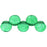 Czech Top Hole Round 6mm ColorTrends: Transparent Lush Meadow (25pcs)